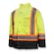 Radians Hi-Vis Reversible Bomber Jacket, Ripstop Polyester, Class Type R Class 3 Hi-Vis Green / Black, M SJ610B-3ZGS-M - alternate 1